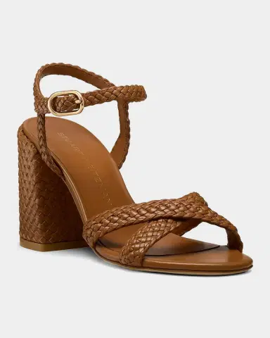 Stuart Weitzman 85mm Alyssa Woven Leather Ankle-Strap Sandals | Thumbnail 4 Stuart Weitzman 85mm Alyssa Woven Leather Ankle-Strap Sandals | Thumbnail 4
