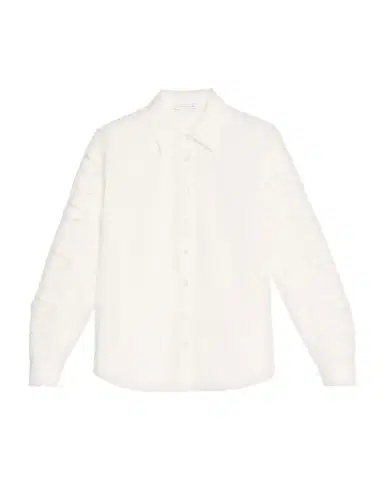 Elie Tahari The Dani Butterfly Lace-Sleeve Cotton Blouse | Thumbnail 1 Elie Tahari The Dani Butterfly Lace-Sleeve Cotton Blouse | Thumbnail 1