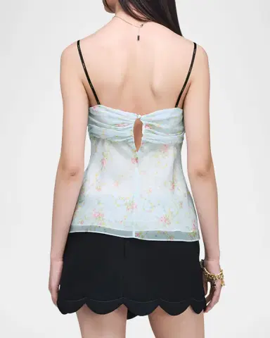 Marc Jacobs Blurred Floral Bow Top | Thumbnail 3 Marc Jacobs Blurred Floral Bow Top | Thumbnail 3