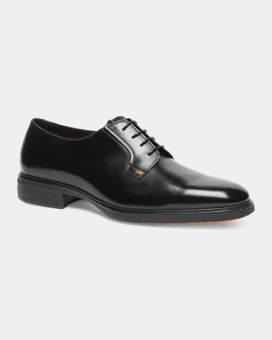 Santoni Men's Easy Collection Leather Rubber-Sole Derby Shoes | Thumbnail 2 Santoni Men's Easy Collection Leather Rubber-Sole Derby Shoes | Thumbnail 2