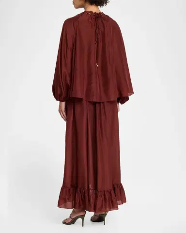 Zimmermann Aster Gathered Bead Blouse | Thumbnail 3 Zimmermann Aster Gathered Bead Blouse | Thumbnail 3
