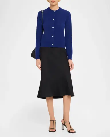 Jil Sander Wool Crewneck Cardigan | Thumbnail 2 Jil Sander Wool Crewneck Cardigan | Thumbnail 2