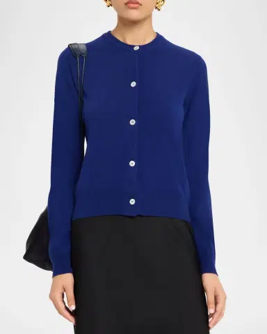 Jil Sander Wool Crewneck Cardigan | Thumbnail 4 Jil Sander Wool Crewneck Cardigan | Thumbnail 4