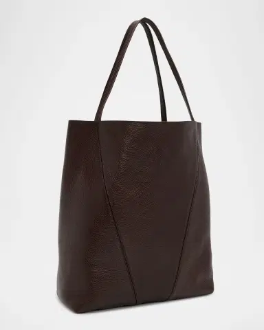 Chloé Spin Grained Leather Tote Bag | Thumbnail 3 Chloé Spin Grained Leather Tote Bag | Thumbnail 3