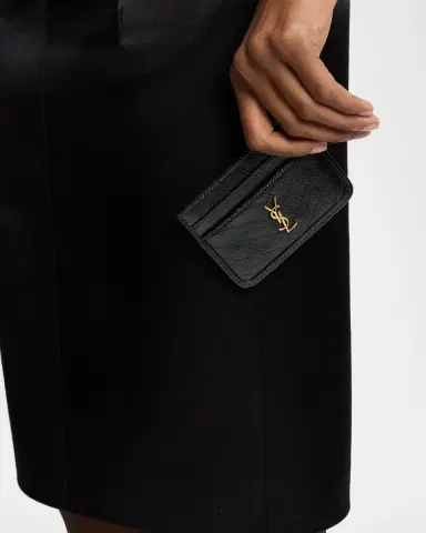 Saint Laurent YSL Quilted Leather Card Holder | Thumbnail 2 Saint Laurent YSL Quilted Leather Card Holder | Thumbnail 2