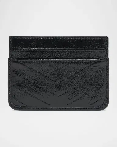 Saint Laurent YSL Quilted Leather Card Holder | Thumbnail 3 Saint Laurent YSL Quilted Leather Card Holder | Thumbnail 3