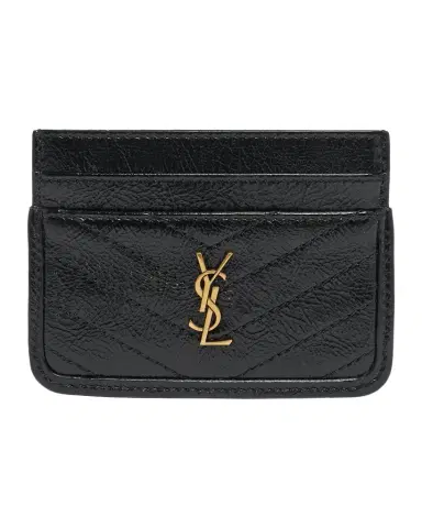 Saint Laurent YSL Quilted Leather Card Holder | Thumbnail 1 Saint Laurent YSL Quilted Leather Card Holder | Thumbnail 1