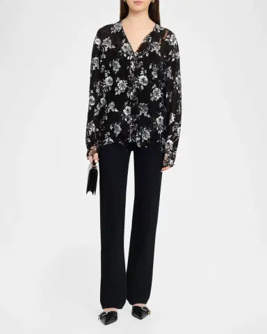 R13 Printed Boyfriend Cardigan | Thumbnail 2 R13 Printed Boyfriend Cardigan | Thumbnail 2