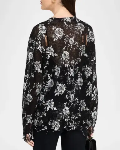 R13 Printed Boyfriend Cardigan | Thumbnail 3 R13 Printed Boyfriend Cardigan | Thumbnail 3