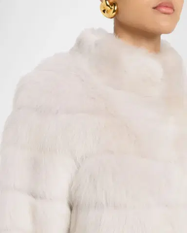 Gorski Lamb Shearling 3/4-Sleeve Crop Coat | Thumbnail 5 Gorski Lamb Shearling 3/4-Sleeve Crop Coat | Thumbnail 5