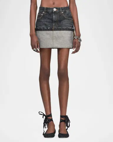Marc Jacobs Cuffed Denim Mini Skirt | Thumbnail 4 Marc Jacobs Cuffed Denim Mini Skirt | Thumbnail 4