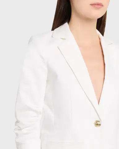 Cinq a Sept Khloe Denim Blazer | Thumbnail 5 Cinq a Sept Khloe Denim Blazer | Thumbnail 5