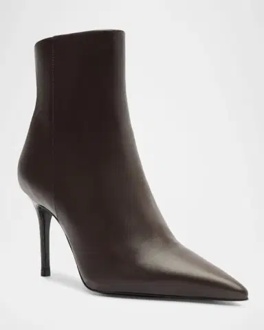 Schutz 5mm Mikki Leather Stiletto Zip Booties | Thumbnail 2 Schutz 5mm Mikki Leather Stiletto Zip Booties | Thumbnail 2