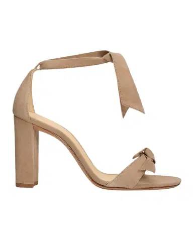 Alexandre Birman 90mm Clarita Suede Block-Heel Sandals | Thumbnail 1 Alexandre Birman 90mm Clarita Suede Block-Heel Sandals | Thumbnail 1