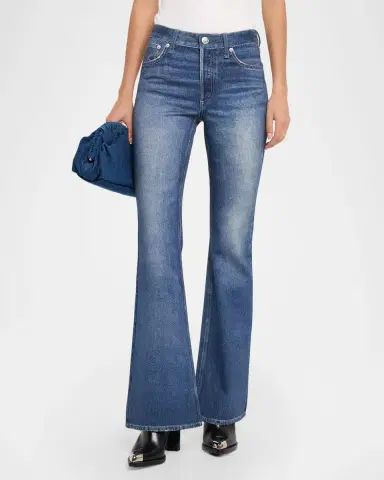 rag & bone rb Miramar Dahlia Ponte Flare Jeans | Thumbnail 4 rag & bone rb Miramar Dahlia Ponte Flare Jeans | Thumbnail 4