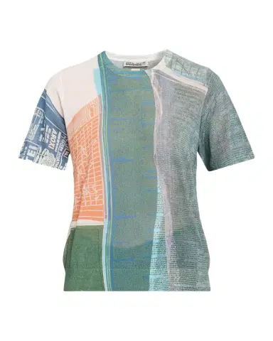 Jason Wu Collection Short-Sleeve Knit Top with "Platter" Artwork by Robert Rauschenberg | Thumbnail 1 Jason Wu Collection Short-Sleeve Knit Top with "Platter" Artwork by Robert Rauschenberg | Thumbnail 1