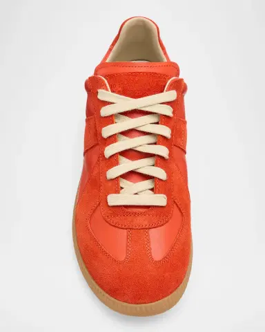 Maison Margiela Replica Suede & Leather Sneakers | Thumbnail 6 Maison Margiela Replica Suede & Leather Sneakers | Thumbnail 6
