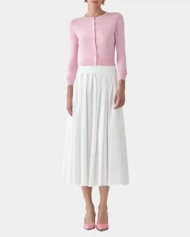 Carolina Herrera Drop-Waist Pleated Midi Skirt | Thumbnail 2 Carolina Herrera Drop-Waist Pleated Midi Skirt | Thumbnail 2