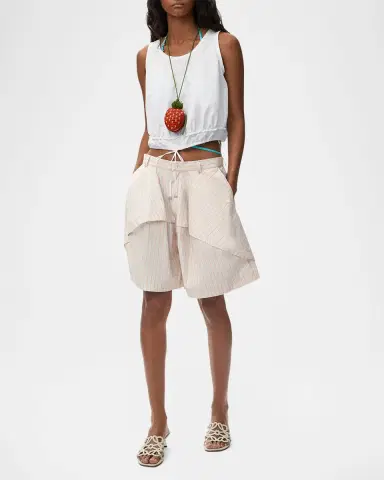 Loewe x Paula's Ibiza Cropped Drawstring Top | Thumbnail 2 Loewe x Paula's Ibiza Cropped Drawstring Top | Thumbnail 2
