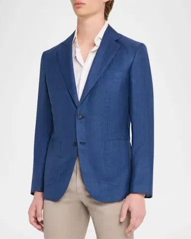 Brioni Men 's Silk Plume Jacket | Thumbnail 4 Brioni Men 's Silk Plume Jacket | Thumbnail 4