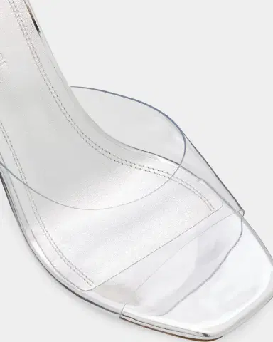 Amina Muaddi 70mm Lupita Transparent Mule Sandals | Thumbnail 3 Amina Muaddi 70mm Lupita Transparent Mule Sandals | Thumbnail 3