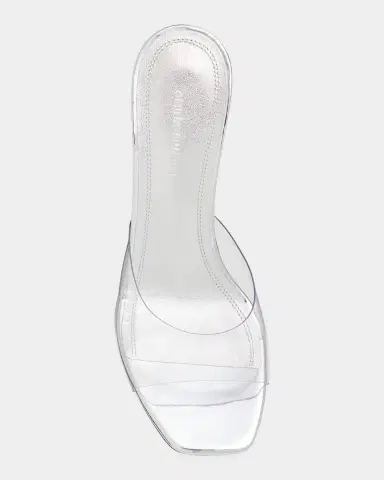 Amina Muaddi 70mm Lupita Transparent Mule Sandals | Thumbnail 4 Amina Muaddi 70mm Lupita Transparent Mule Sandals | Thumbnail 4