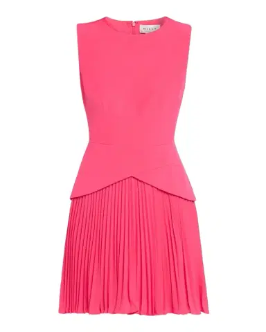 Milly Haddy Cady & Pleated Chiffon Mini Dress | Thumbnail 1 Milly Haddy Cady & Pleated Chiffon Mini Dress | Thumbnail 1