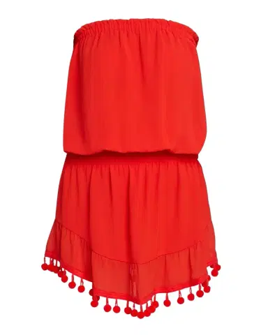 Ramy Brook Marcie Strapless Coverup Dress with Pompoms | Thumbnail 1 Ramy Brook Marcie Strapless Coverup Dress with Pompoms | Thumbnail 1