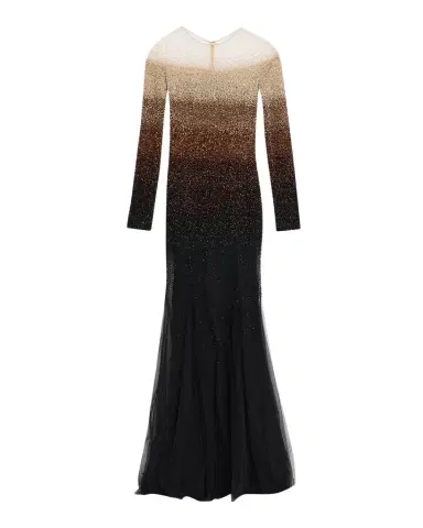 Pamella Roland Ombre Signature Sequin Illusion Trumpet Gown | Thumbnail 1 Pamella Roland Ombre Signature Sequin Illusion Trumpet Gown | Thumbnail 1
