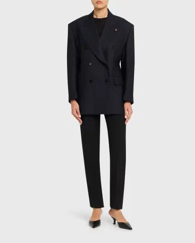Versace Oversized Double-Breasted Blazer | Thumbnail 2 Versace Oversized Double-Breasted Blazer | Thumbnail 2