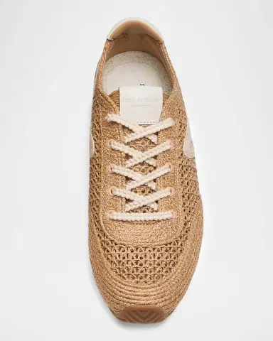 rag & bone Retro Runner Slim Raffia Sneakers | Thumbnail 4 rag & bone Retro Runner Slim Raffia Sneakers | Thumbnail 4