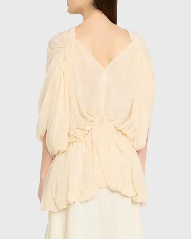 Ronny Kobo Lenore Draped Deep V-Neck Top | Thumbnail 3 Ronny Kobo Lenore Draped Deep V-Neck Top | Thumbnail 3