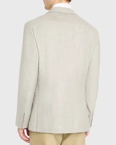 Brioni Men's Wool Plume Plaid Single-Breasted Sport Coat | Thumbnail 3 Brioni Men's Wool Plume Plaid Single-Breasted Sport Coat | Thumbnail 3