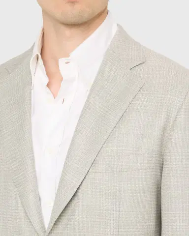 Brioni Men's Wool Plume Plaid Single-Breasted Sport Coat | Thumbnail 5 Brioni Men's Wool Plume Plaid Single-Breasted Sport Coat | Thumbnail 5