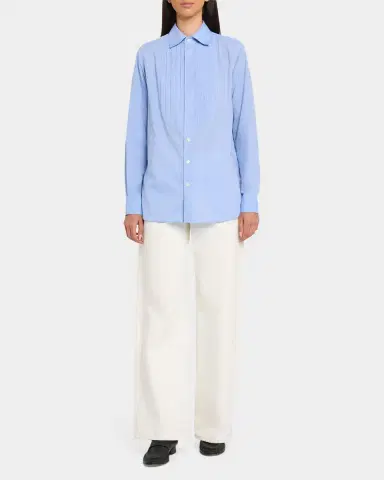 SÉBLINE Bunny Pleated Bib Button-Down Shirt | Thumbnail 2 SÉBLINE Bunny Pleated Bib Button-Down Shirt | Thumbnail 2