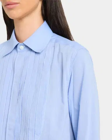 SÉBLINE Bunny Pleated Bib Button-Down Shirt | Thumbnail 5 SÉBLINE Bunny Pleated Bib Button-Down Shirt | Thumbnail 5