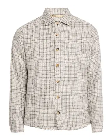 Maurizio Baldassari Men's Linen, Silk and Wool Overshirt with Pockets | Thumbnail 1 Maurizio Baldassari Men's Linen, Silk and Wool Overshirt with Pockets | Thumbnail 1