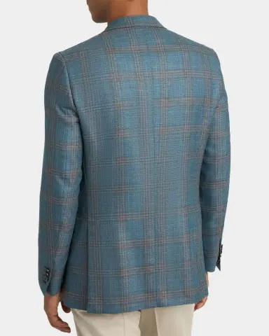 Brioni Men's Wool Plaid Single-Breasted Sport Coat | Thumbnail 3 Brioni Men's Wool Plaid Single-Breasted Sport Coat | Thumbnail 3