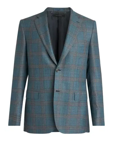 Brioni Men's Wool Plaid Single-Breasted Sport Coat | Thumbnail 1 Brioni Men's Wool Plaid Single-Breasted Sport Coat | Thumbnail 1