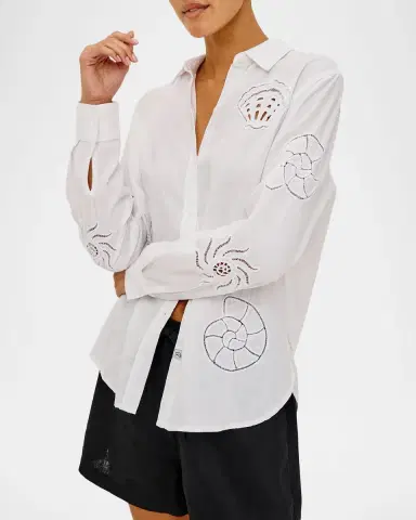 Rails Charli Embroidered Linen Shirt | Thumbnail 6 Rails Charli Embroidered Linen Shirt | Thumbnail 6