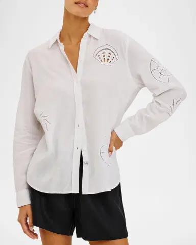 Rails Charli Embroidered Linen Shirt | Thumbnail 7 Rails Charli Embroidered Linen Shirt | Thumbnail 7