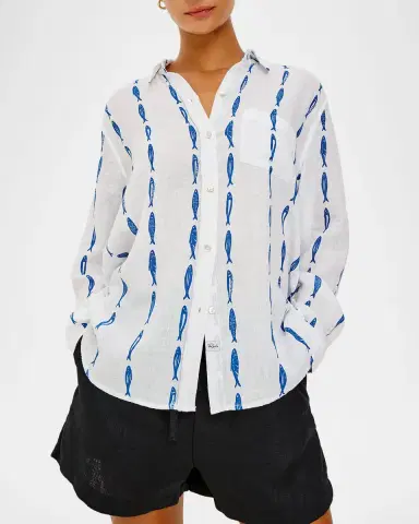RAILS Charli Printed Linen Shirt | Thumbnail 4 RAILS Charli Printed Linen Shirt | Thumbnail 4
