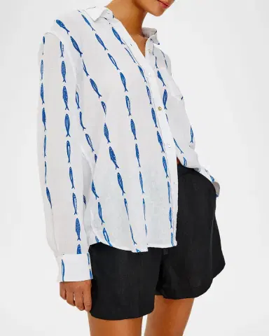 RAILS Charli Printed Linen Shirt | Thumbnail 6 RAILS Charli Printed Linen Shirt | Thumbnail 6