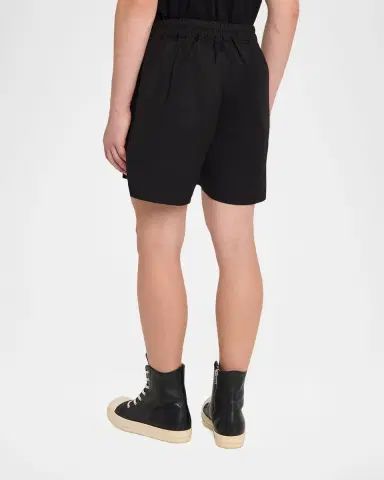 Rick Owens Men's Cotton Maxi-Drawstring Shorts | Thumbnail 3 Rick Owens Men's Cotton Maxi-Drawstring Shorts | Thumbnail 3