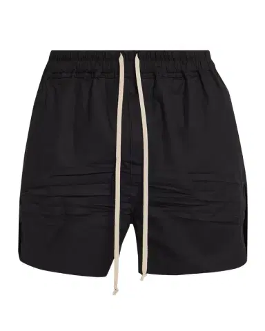 Rick Owens Men's Cotton Maxi-Drawstring Shorts | Thumbnail 1 Rick Owens Men's Cotton Maxi-Drawstring Shorts | Thumbnail 1