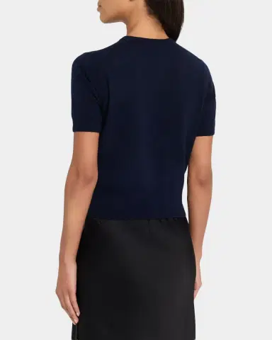 Jil Sander Wool-Cashmere Knit Short-Sleeve T-Shirt | Thumbnail 3 Jil Sander Wool-Cashmere Knit Short-Sleeve T-Shirt | Thumbnail 3