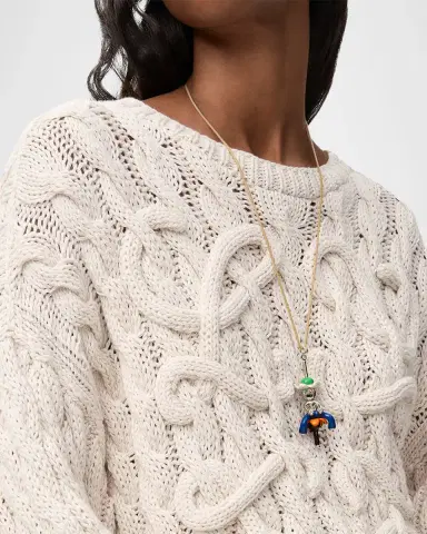 LOEWE x Paula's Ibiza Anagram Cable-Knit Sweater | Thumbnail 5 LOEWE x Paula's Ibiza Anagram Cable-Knit Sweater | Thumbnail 5