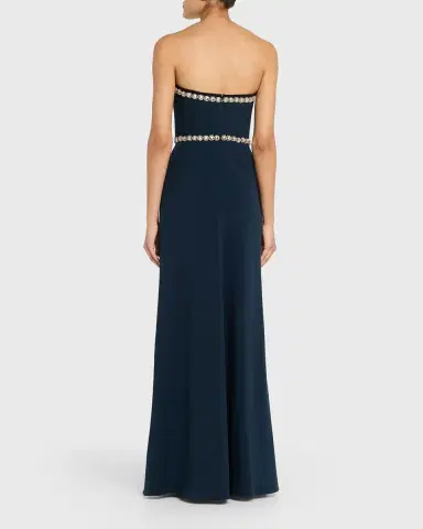 Jenny Packham Tandy Bow Embellished Strapless Gown | Thumbnail 3 Jenny Packham Tandy Bow Embellished Strapless Gown | Thumbnail 3