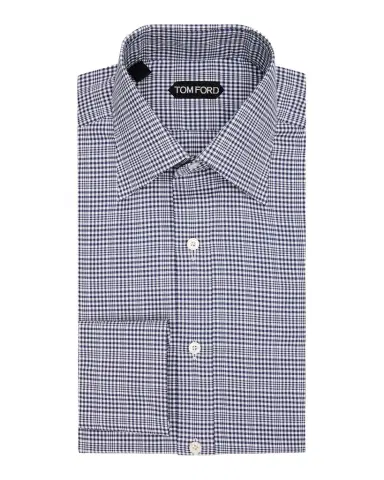 TOM FORD Men's Mutli-Check Cotton Dress Shirt | Thumbnail 1 TOM FORD Men's Mutli-Check Cotton Dress Shirt | Thumbnail 1