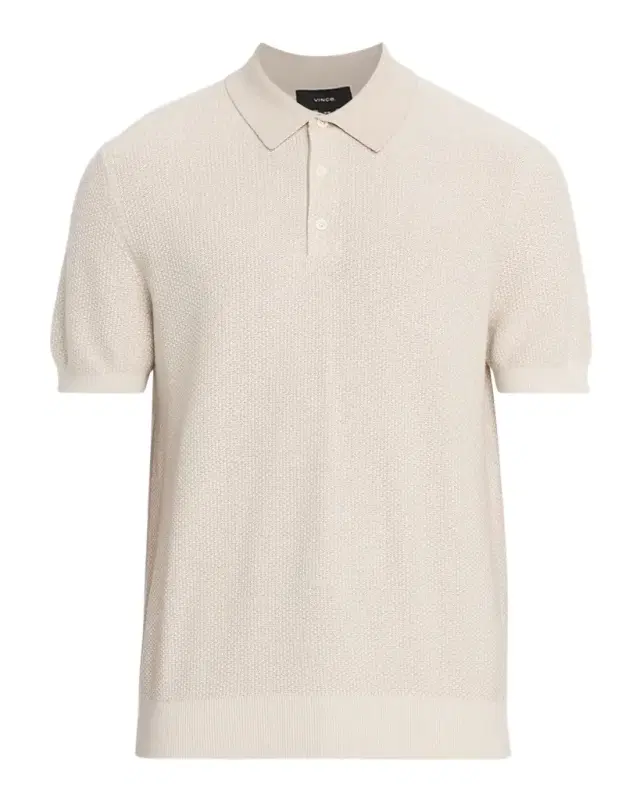 Men 's Geometric-Jacquard Wool-Blend Polo Sweater Men 's Geometric-Jacquard Wool-Blend Polo Sweater